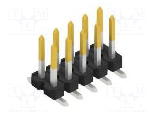 Connector: pin strips; pin header; male; PIN: 10; 2.54mm; SMT; 2x5