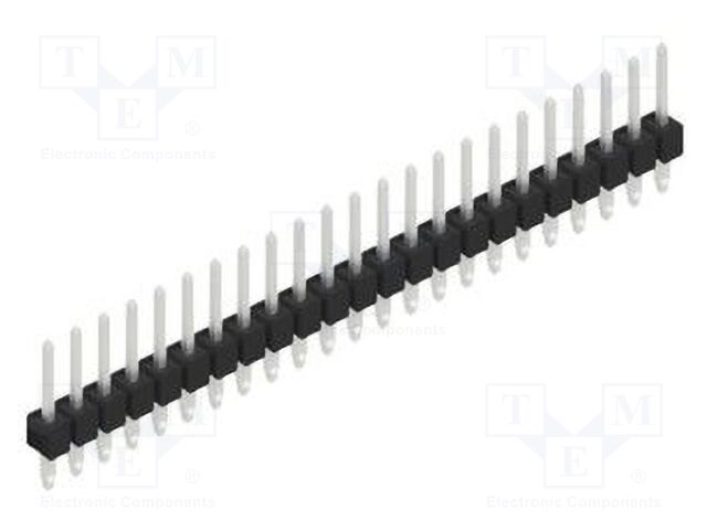 Connector: pin strips; pin header; male; PIN: 23; 2.54mm; THT; 1x23