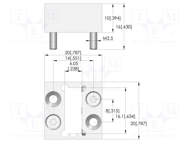 Test probe socket; 10mm