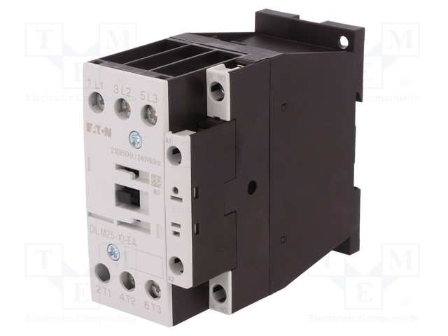 Contactor: 3-pole; NO x3; Auxiliary contacts: NO; 230VAC; 25A; 690V