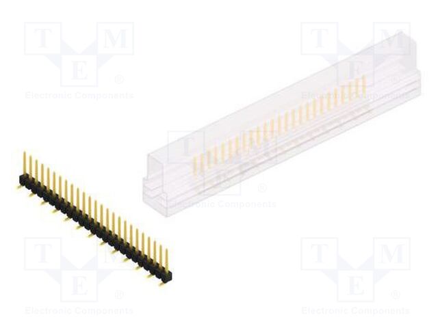 Connector: pin strips; pin header; male; PIN: 25; 2.54mm; SMT; 1x25