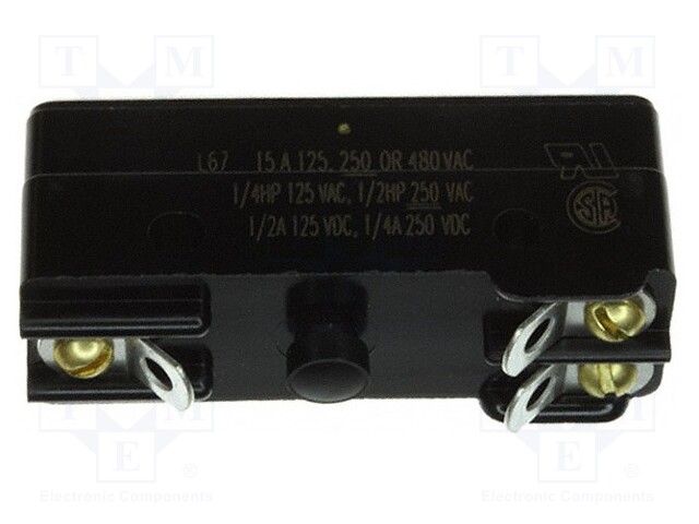 Microswitch SNAP ACTION; without lever,precise operation; SPDT