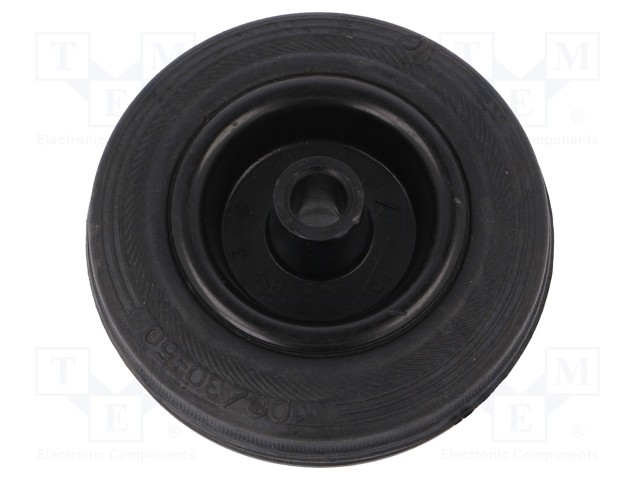 Transport wheel; Ø: 100mm; W: 30mm; Dyn.load: 800N; Rol.load: 750N
