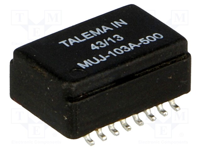 Transformer: speaker; Mounting: SMD; Trans: 1: 1: 2: 2