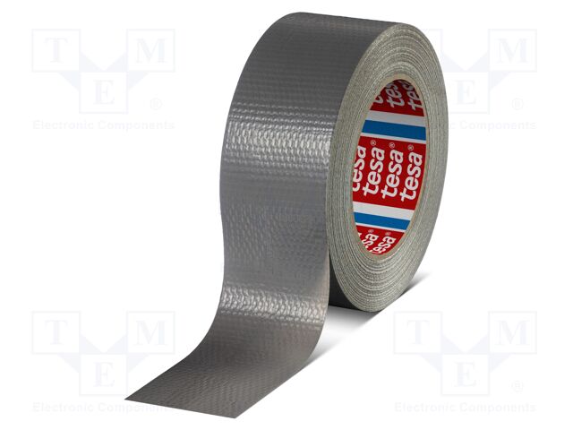 Tape: duct; W: 50mm; L: 50m; Thk: 0.175mm; grey; synthetic caoutchouc