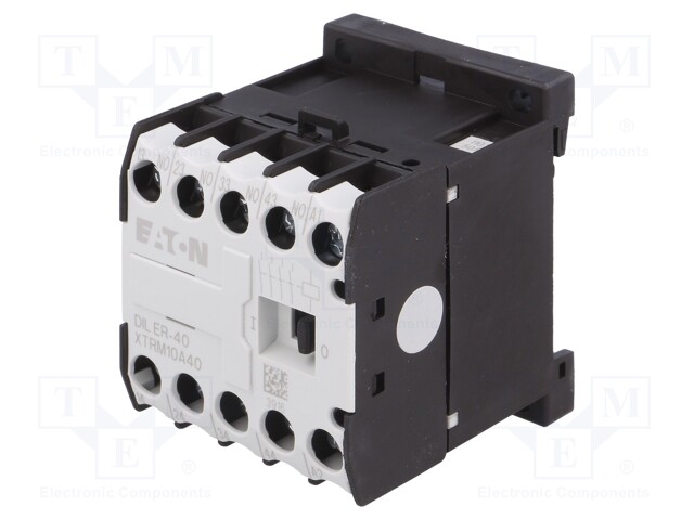 Contactor: 4-pole; NO x4; 110VAC; 6A; DIN,on panel; DILER; -25÷50°C