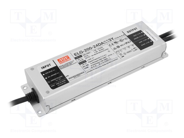 Power supply: switched-mode; Communication: DALI; LED; 201.6W