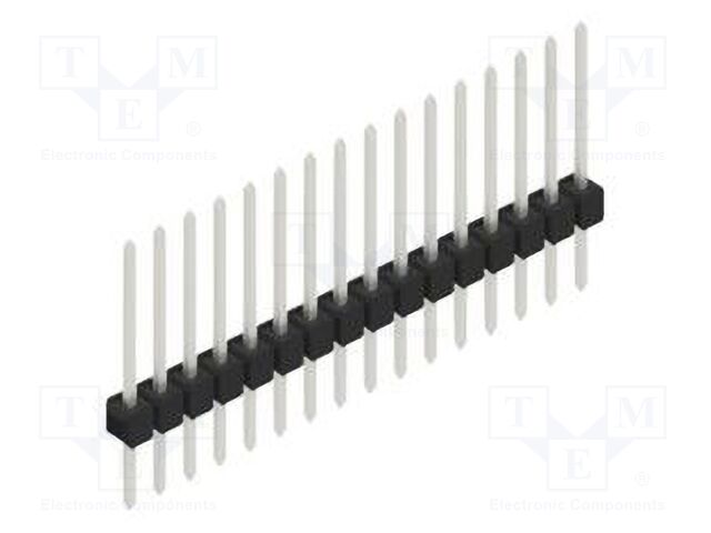 Connector: pin strips; pin header; male; PIN: 16; 2.54mm; THT; 1x16