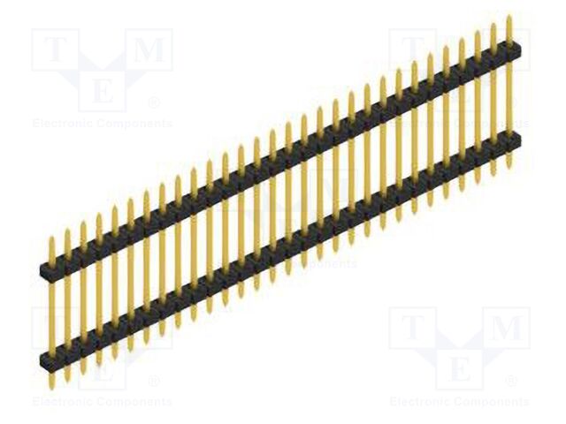 Connector: pin strips; pin header; male; PIN: 30; 2mm; THT; 1x30