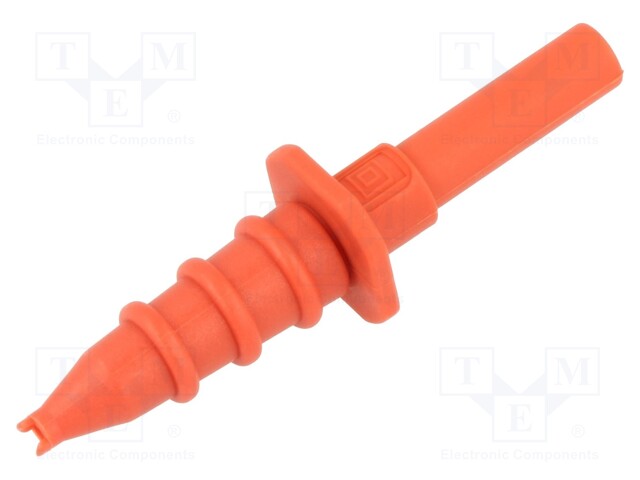 Test probe; 5A; red; Socket size: 4mm; Plating: nickel plated; 20mΩ