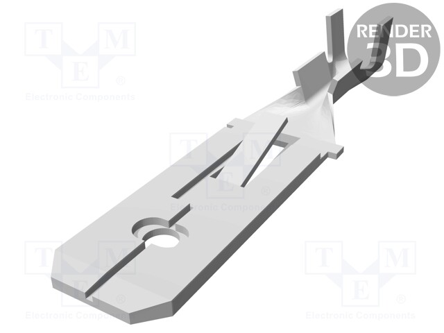 Terminal: flat; 6.3mm; 0.8mm; male; 0.3÷0.8mm2; crimped; for cable