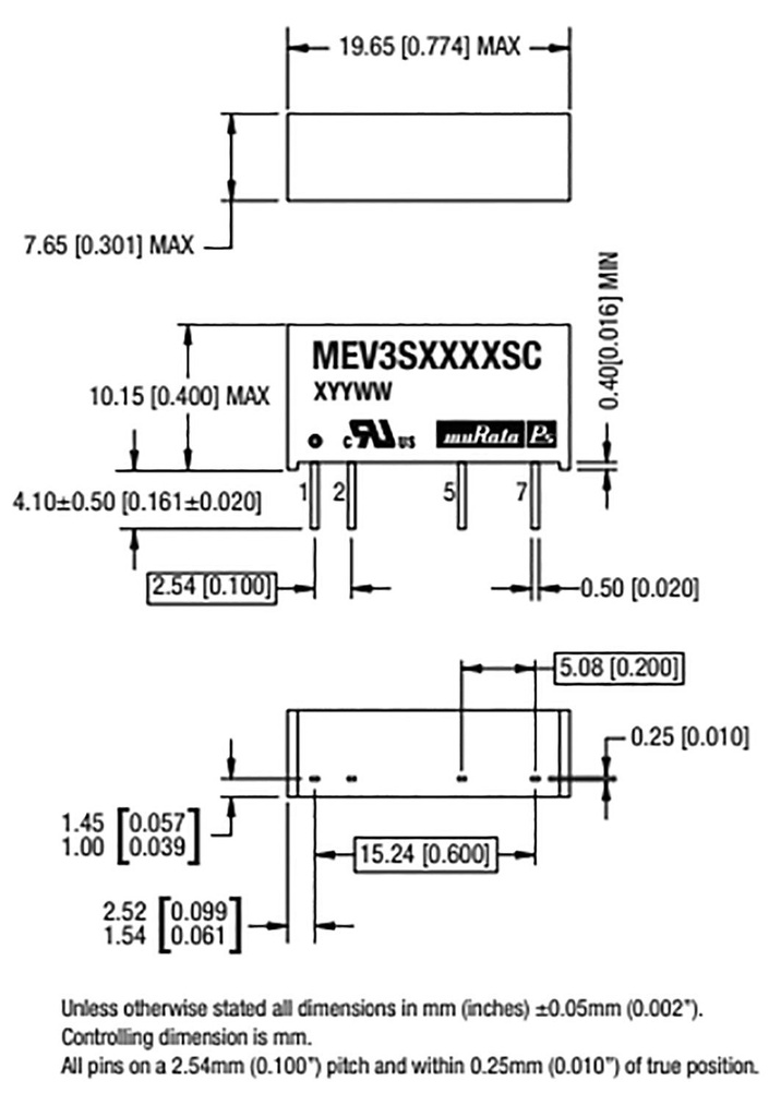 Converter: DC/DC; 3W; Uin: 4.5÷5.5V; Uout: 9VDC; Iout: 333mA; SIP