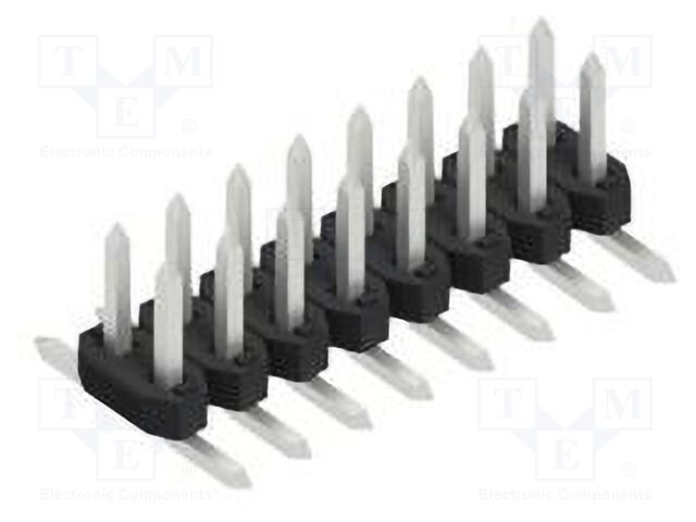 Connector: pin strips; pin header; male; PIN: 16; 2mm; SMT; 2x8; 100V