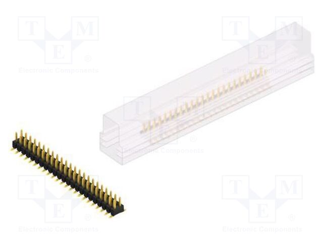 Connector: pin strips; pin header; male; PIN: 46; 2.54mm; SMT; 2x23