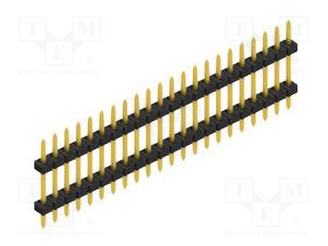 Connector: pin strips; pin header; male; PIN: 22; 2mm; THT; 1x22