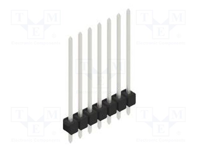 Connector: pin strips; pin header; male; PIN: 7; 2.54mm; THT; 1x7