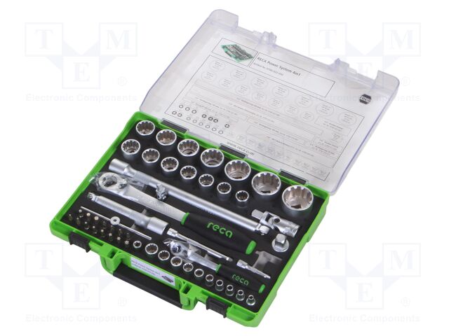 Socket-set; 6-angles,SPLINE,Torx®