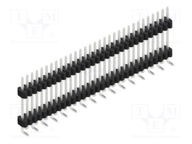 Connector: pin strips; pin header; male; PIN: 31; 1.27mm; SMT; 1x31