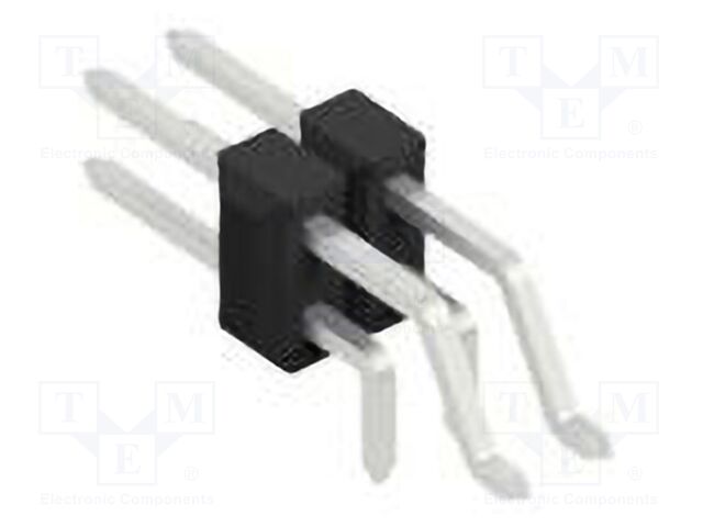 Connector: pin strips; pin header; male; PIN: 4; 2.54mm; SMT,THT
