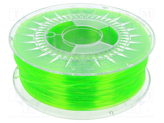 Filament: PET-G; 1.75mm; transparent,green (light); 220÷250°C