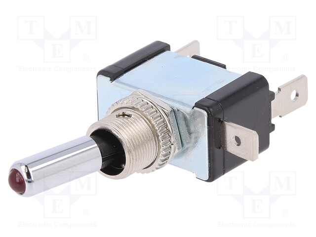 Switch: toggle; Pos: 2; SPST; OFF-ON; 20A/12VDC; -20÷85°C; 50mΩ