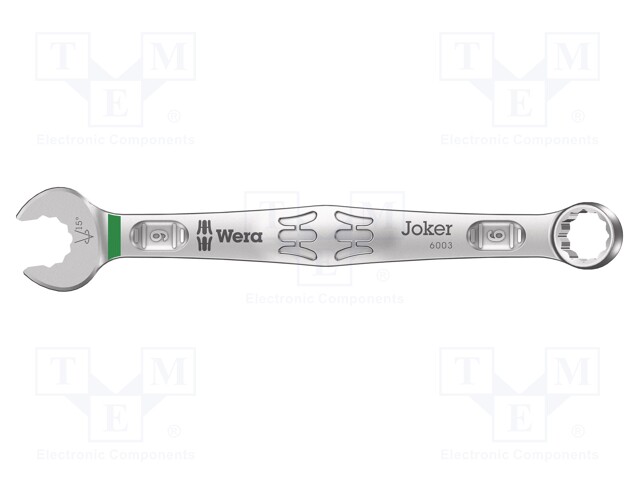 Wrench; inch,combination spanner; 9mm; steel; Series: Joker 6003