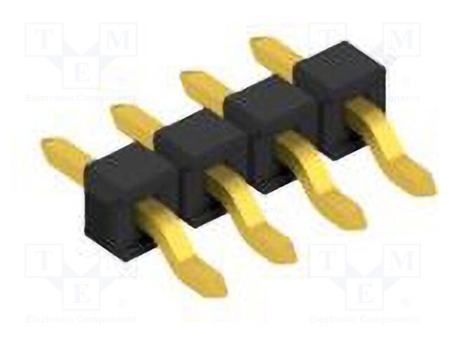 Connector: pin strips; pin header; male; PIN: 4; 2.54mm; SMT; 1x4