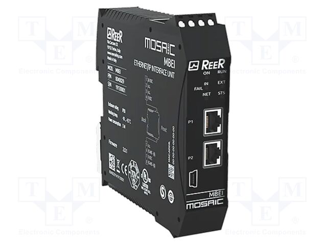 Ethernet communication card; 24VDC; for DIN rail mounting; IP20