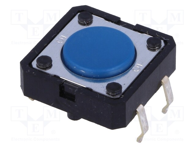 Microswitch TACT; SPST-NO; Pos: 2; 0.05A/24VDC; THT; none; 1.27N