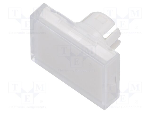 Actuator lens; 16mm; 51; colourless; plastic; 15.3x21.5mm