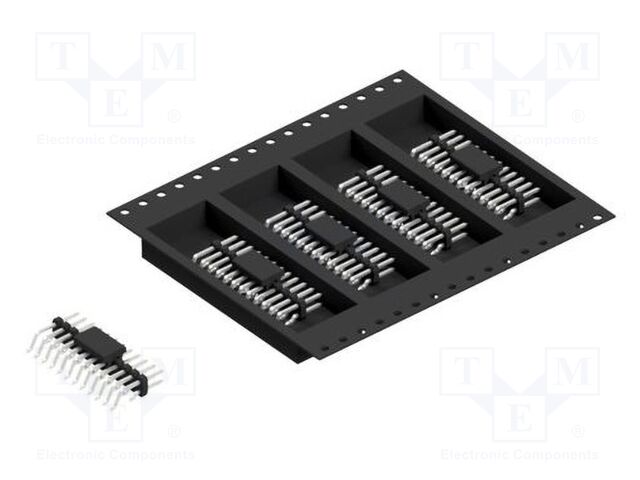 Connector: pin strips; pin header; male; PIN: 24; 2mm; SMT; 2x12