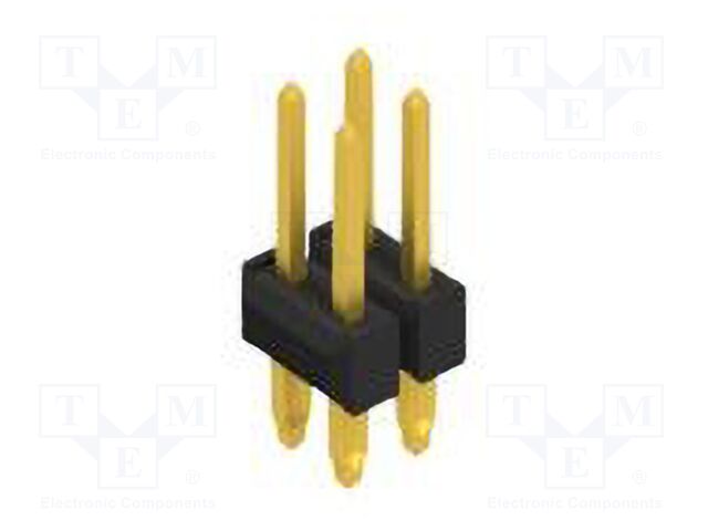Connector: pin strips; pin header; male; PIN: 4; 2.54mm; THT; 2x2