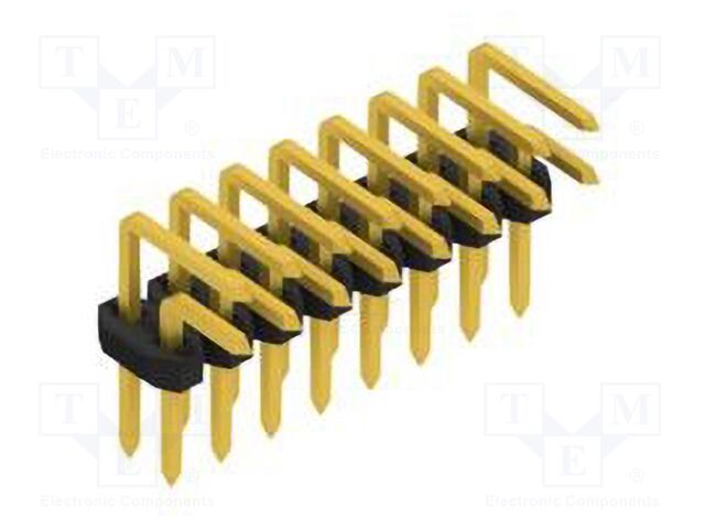 Connector: pin strips; pin header; male; PIN: 16; 2mm; THT; 2x8; 100V
