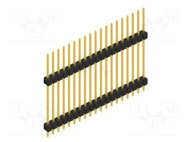 Connector: pin strips; pin header; male; PIN: 19; 2.54mm; THT; 1x19
