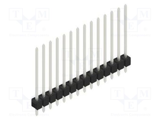 Connector: pin strips; pin header; male; PIN: 14; 2.54mm; THT; 1x14