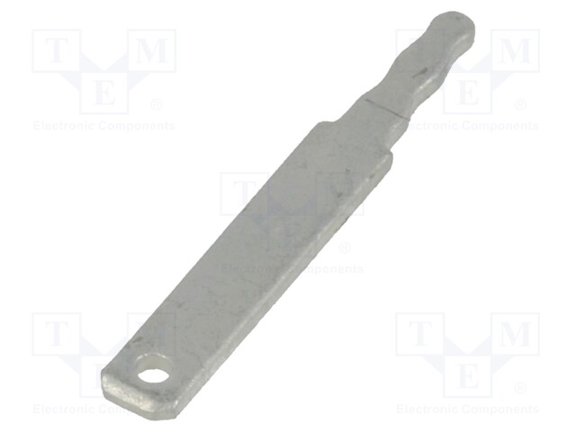 Terminal: flat; 2.8mm; 0.8mm; male; THT; steel; tinned; straight