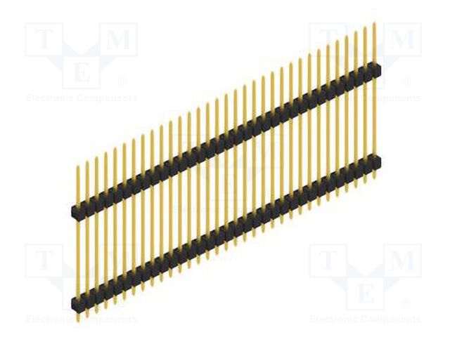 Connector: pin strips; pin header; male; PIN: 33; 2.54mm; THT; 1x33