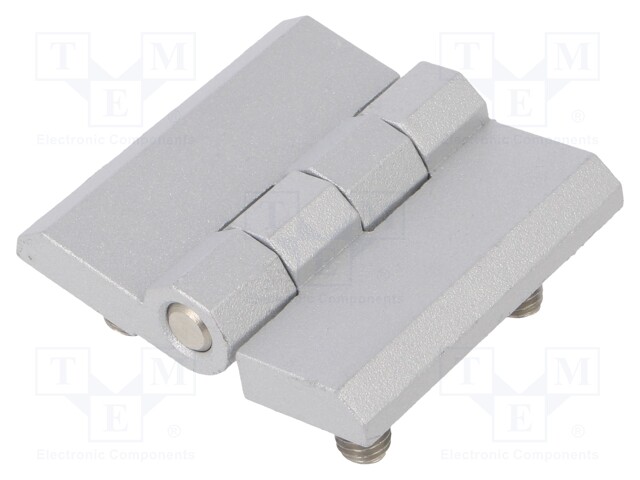 Hinge; Width: 60mm; zinc and aluminium alloy; silver; H: 60mm