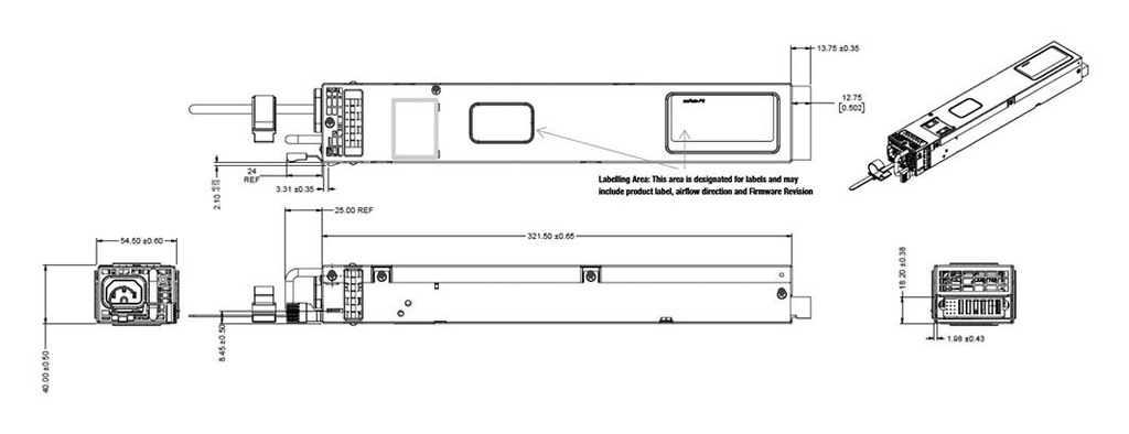 Power supply: switched-mode; for building in; 2kW; 12VDC; 166.7A