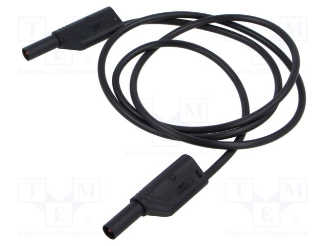 Test lead; 32A; banana plug with axial socket 4mm,both sides