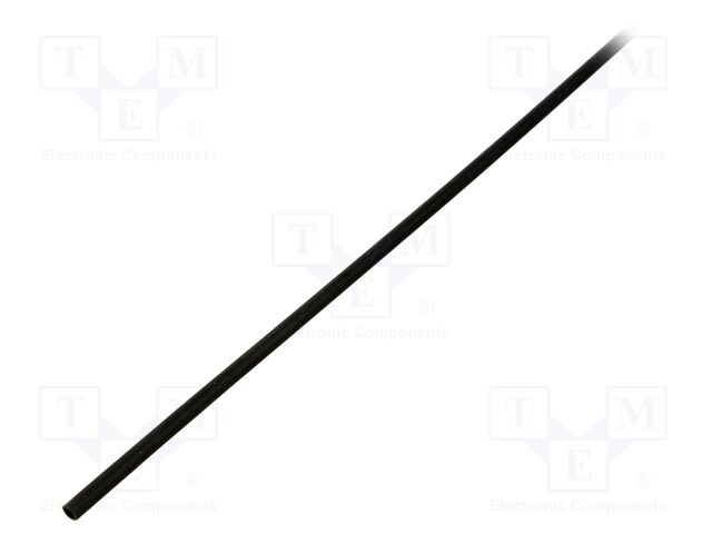 Heat shrink sleeve; thin walled,glued; 3: 1; 3mm; L: 1000mm; black