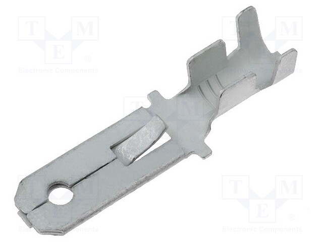 Terminal: flat; 6.3mm; 0.8mm; male; 2÷3.5mm2; crimped; for cable