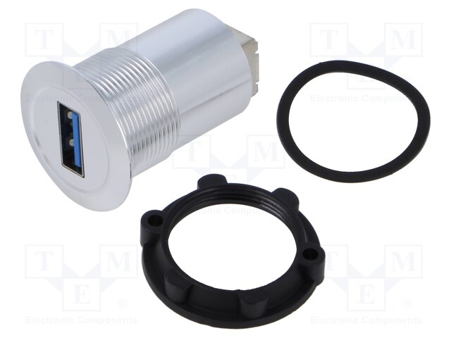 Adapter; USB A socket,USB B socket; USB 3.0; Thread: M22; 1÷10mm