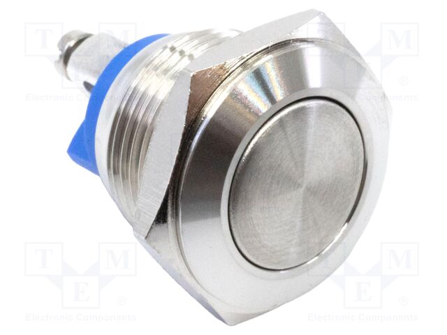 Switch: vandal resistant; SPST-NO; 2A/48VDC; IP65; OFF-(ON); Ø16mm