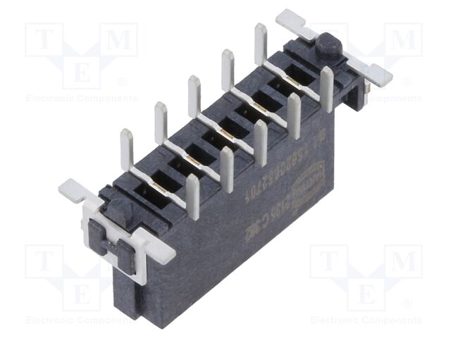 Connector: PCB to PCB; female; PIN: 5; 2.54mm; -55÷125°C; 20A; THT