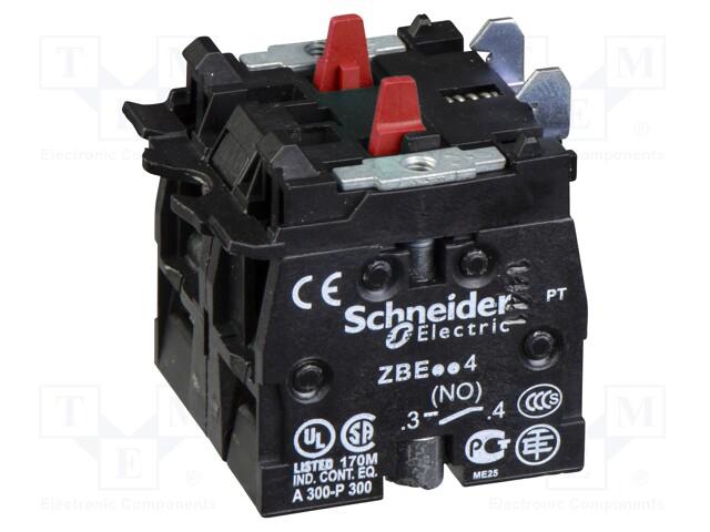 Contact Block, DPST - NC, Screw Clamp, 2 Pole, 1.1 A, 125 V
