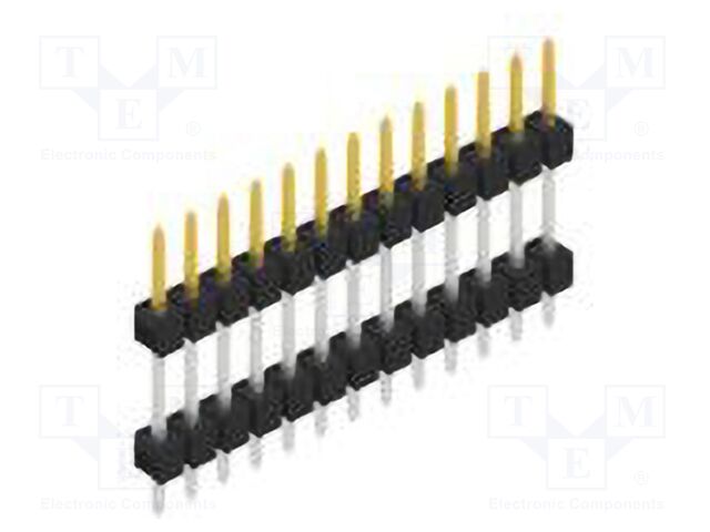 Connector: pin strips; pin header; male; PIN: 13; 2.54mm; THT; 1x13