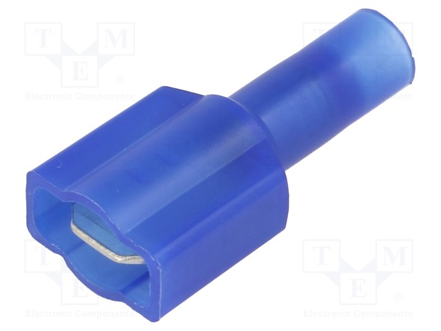 Terminal: flat; 6.4mm; 0.8mm; male; crimped; for cable; insulated