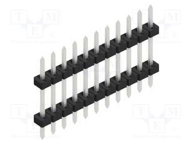 Connector: pin strips; pin header; male; PIN: 11; 2mm; THT; 1x11