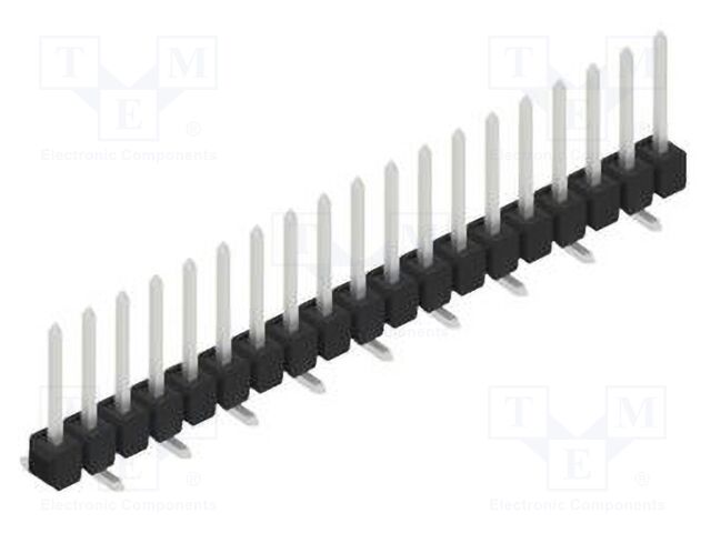 Connector: pin strips; pin header; male; PIN: 19; 2.54mm; SMT; 1x19
